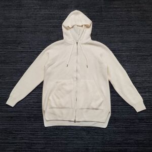 Falconeri Ultrasoft Size XS Cream Cashmere Zip Up Hooded Sweater